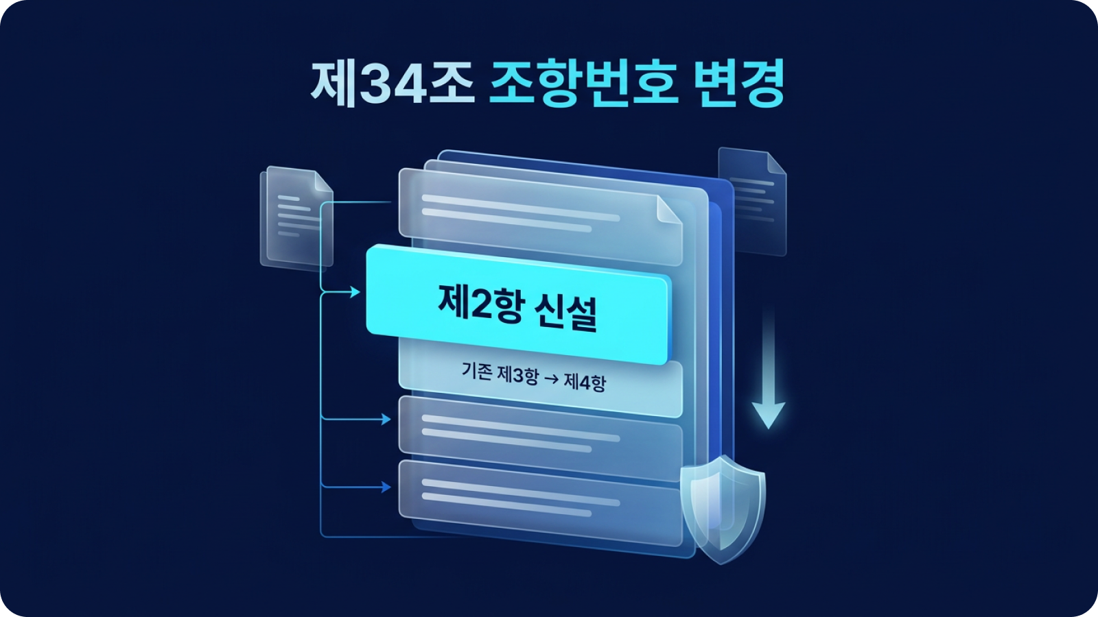 제 34조 조항번호 변경